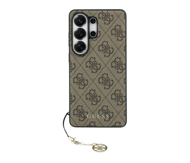 Guess Etui Classic Logo Charm MagSafe do Galaxy S26 Ultra brązowy - 1522697 - zdjęcie
